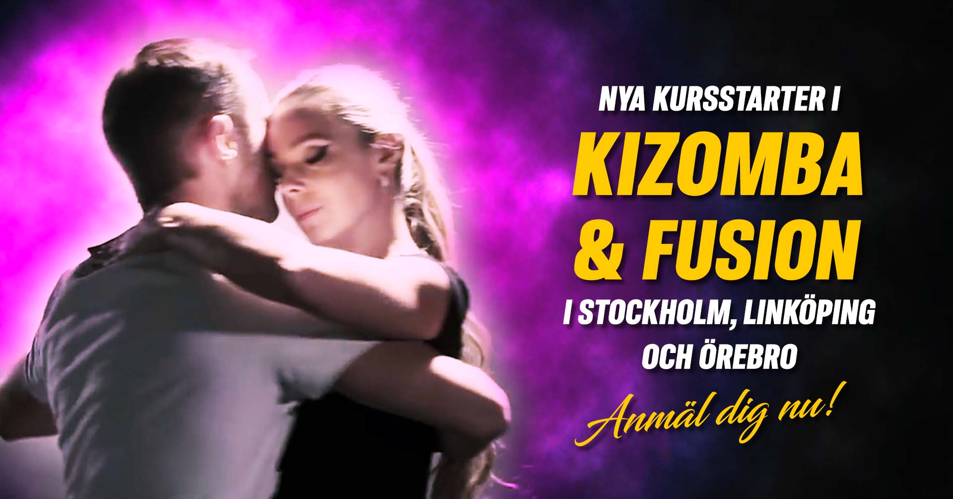 Kursstarter i Kizomba i Stockholm, Linköping och Örebro