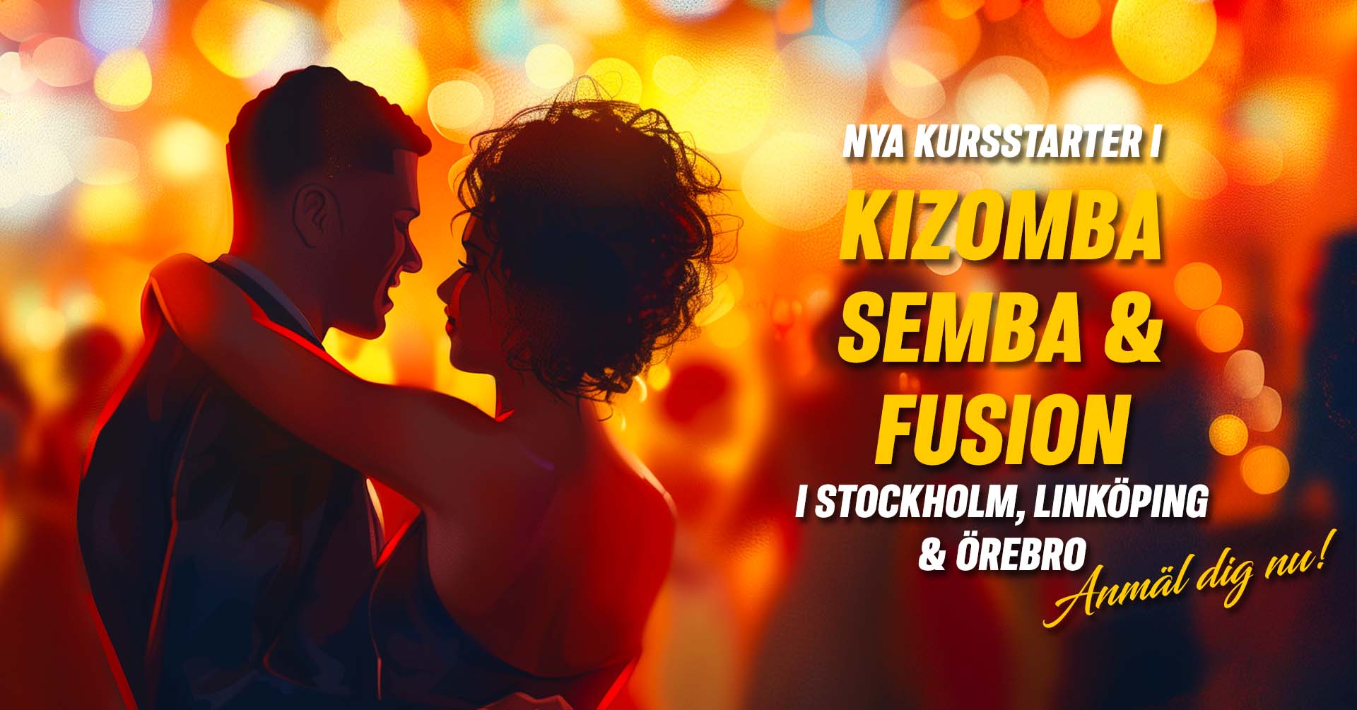 Kurser i Kizomba, Semba & Fusion i Stockholm, Linköping och Örebro